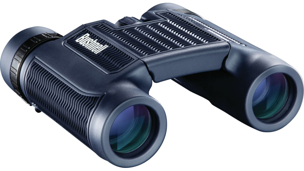 Bushnell H2O 10x25mm Roof WP/FP Binocular, Twist Up Eyecups, Box 6L, Dark Blue, 130105R
