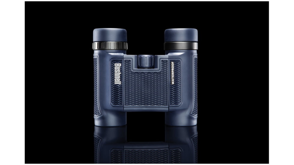 Bushnell H2O 10x25mm Roof WP/FP Binocular, Twist Up Eyecups, Box 6L, Dark Blue, 130105R