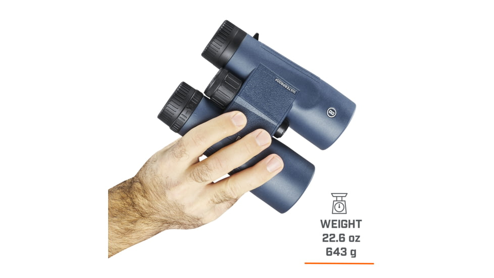 Bushnell H2O 8x42mm Roof WP/FP Binocular, Twist Up Eyecups, Box 6L, Dark Blue, 158042R