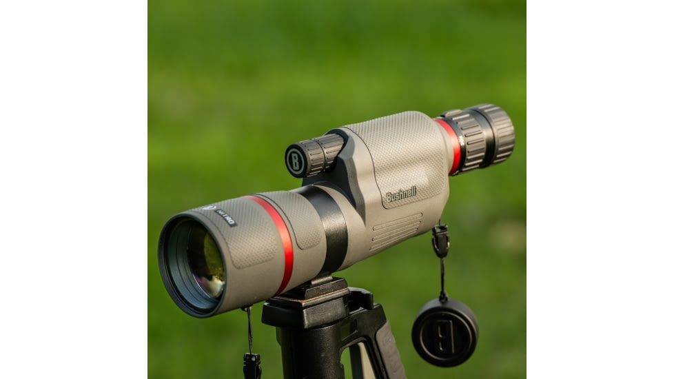 Bushnell Nitro 15-45x65mm Spotting Scope, Straight, Gun Metal Gray, ED Prime, Box 6L, SN154565G