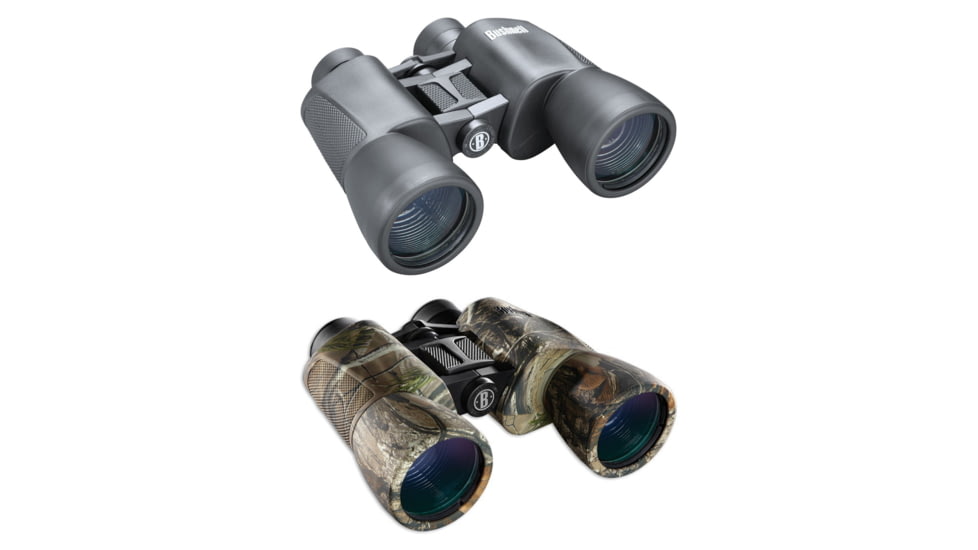 Bushnell PowerView WA 10x50 Porro Prism Binoculars, Black, Real Tree AP