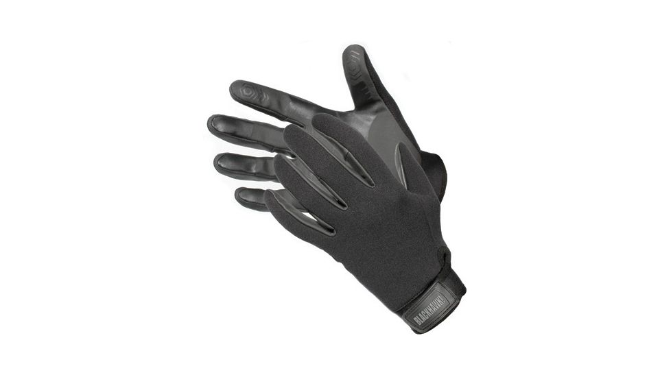 Blackhawk Neoprene Patrol Gloves, Adjustability: Adjustable Hook and Loop, Application: Patrol, Color: Black, Fabric/Material: Nomex, Nylon, Leather, Kevlar, Neoprene, Fastener/Closure Type: Hook and Loop, Gender: Unisex, Tactical: Yes