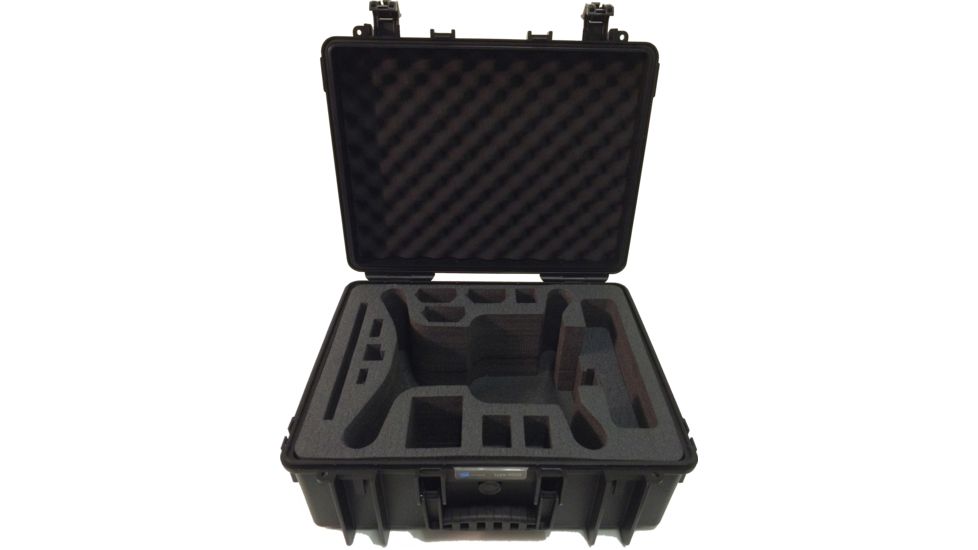 B&amp;W International Type 6000 Black Outdoor Case with 3DR Solo Custom Insert, Black, Medium 6000/B/Solo