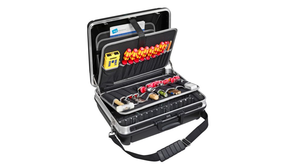 B&amp;W International Raptor Tool Case W/Pockets Trolley Flight Ready, Black 115.06/P