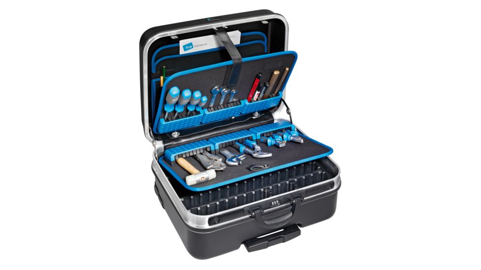 B&amp;W International Run Wheeled Tool Case With Module Boards, Black 114.04/M