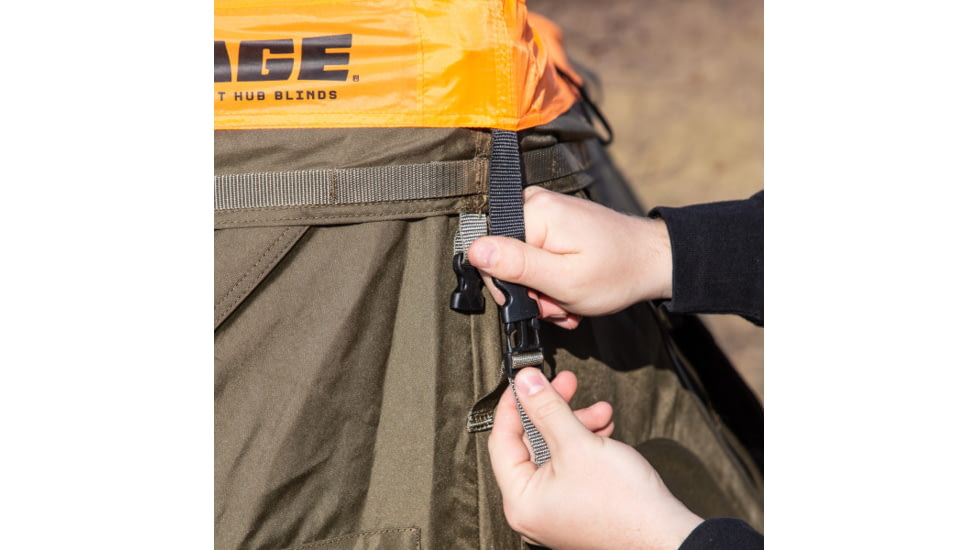 Cage Permanent Hub Blinds Blaze Orange Safety Cap, For Use With R30 Permanent Hub Blind, Safety During Hunting, Attaches Quickly and Easily, Blaze Orange, CBA700, Blaze Orange, CBA700