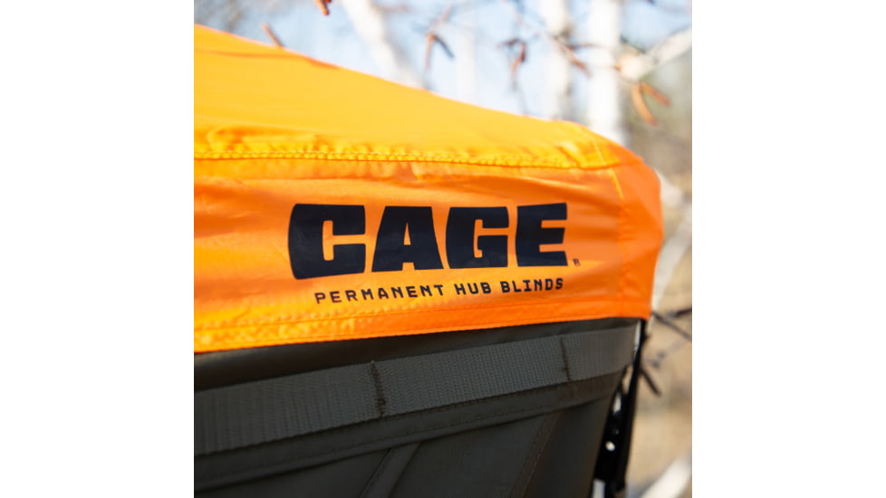 Cage Permanent Hub Blinds Blaze Orange Safety Cap, For Use With R30 Permanent Hub Blind, Safety During Hunting, Attaches Quickly and Easily, Blaze Orange, CBA700, Blaze Orange, CBA700