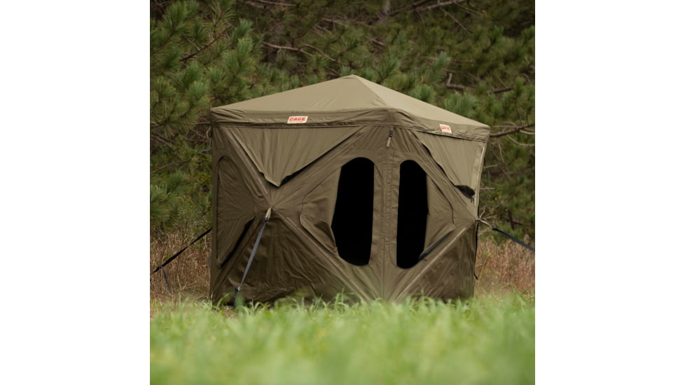 Cage Permanent Hub Blinds Cage R30 Permanent Hub Blind, Olive Tan, 76 x 66 x 66, CBR30T