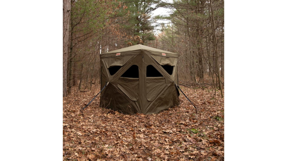 Cage Permanent Hub Blinds Cage R30 Permanent Hub Blind, Olive Tan, 76 x 66 x 66, CBR30T