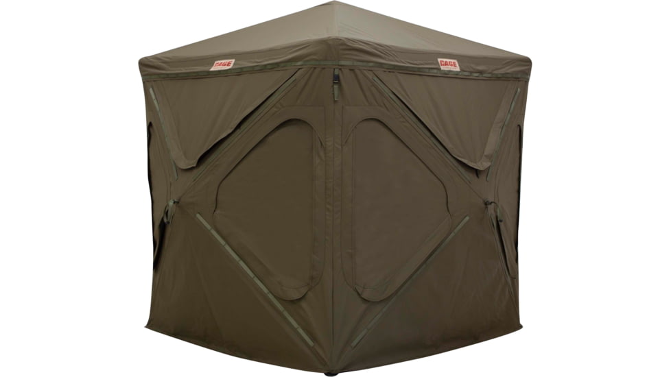 Cage Permanent Hub Blinds Cage R30 Permanent Hub Blind, Olive Tan, 76 x 66 x 66, CBR30T