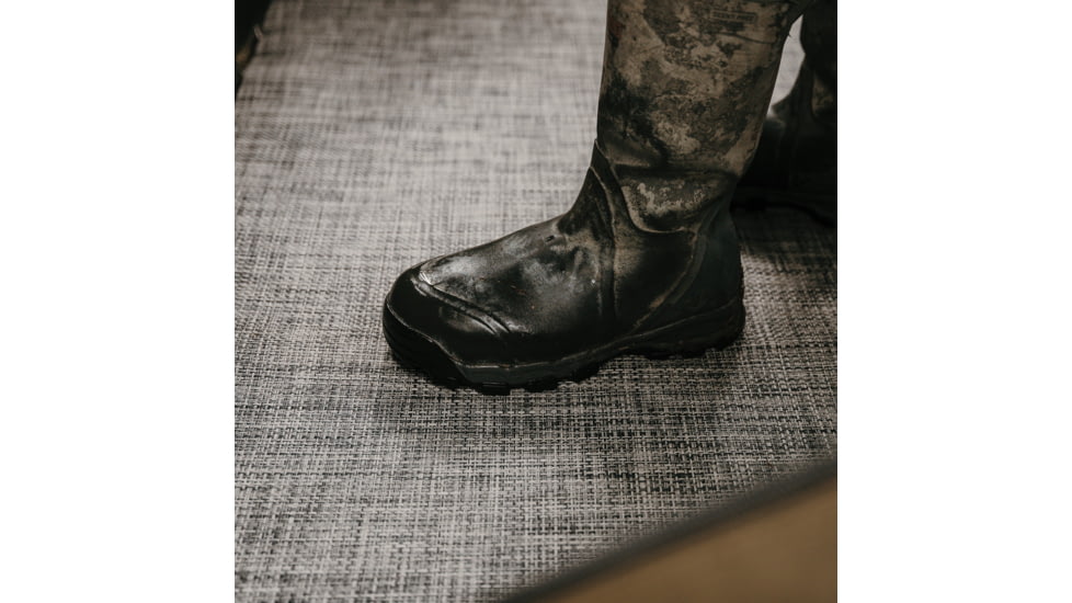 Cage Permanent Hub Blinds Floormat, 66in x 66in Footprint, Durable PVC Coated TearTuff, Closed-Cell Foam Backing, Use With Chairs, Dampen Sound, Offers Warmth, Gray, CRD30F