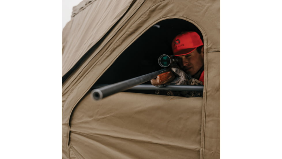 Cage Permanent Hub Blinds Permanent Hub Blinds, Shooting Rail Kit, For Use With R30 Permanent Hub Blind, Attaches Quickly and Easily, 3 pack, Black, CBA702