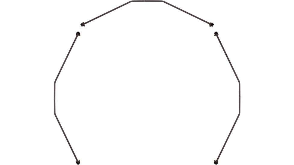 Cage Permanent Hub Blinds Permanent Hub Blinds, Shooting Rail Kit, For Use With R30 Permanent Hub Blind, Attaches Quickly and Easily, 3 pack, Black, CBA702