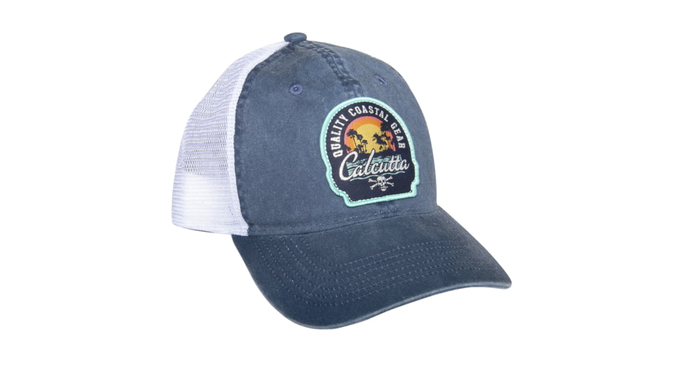 Calcutta Ladies 6 panel Ladies 6 panel mesh cap, Navy Brim &amp; crown, White mesh, Calcutta patch, adj plastic closure, BR236722