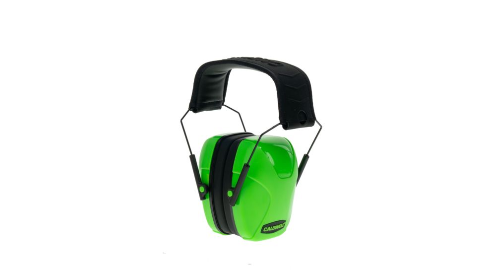 Caldwell Youth Passive Earmuff Hearing Protection, Neon Green, 1103309
