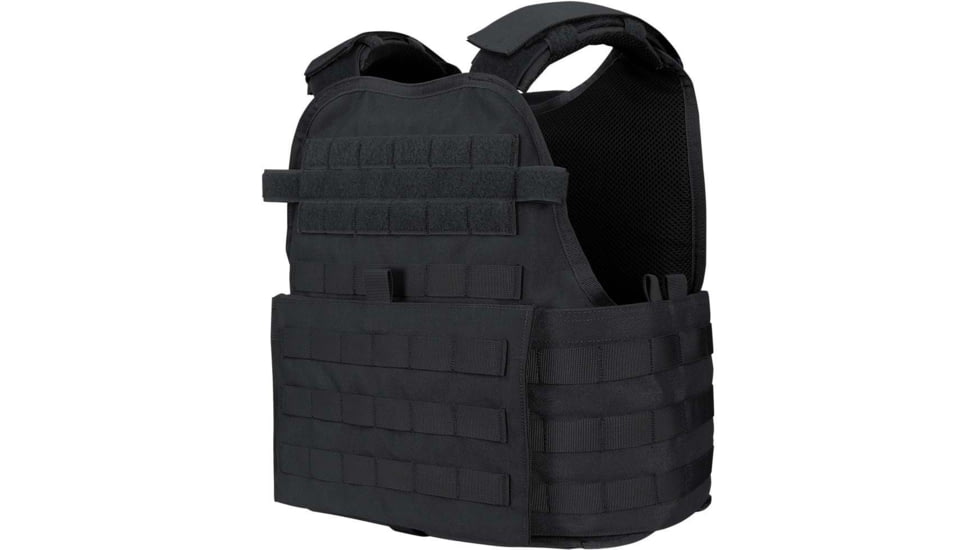 Caliber Armor AR550 11 x 14 Level III+ Body Armor w/ PolyShield Spall Coat and Condor MOPC Package, Black, Large/2XL, 19-AR550-MOPC-1114-SPC-BK