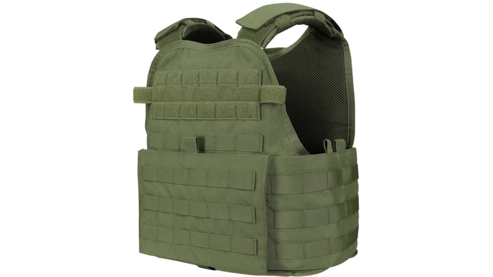Caliber Armor AR550 11 x 14 Level III+ Body Armor w/ PolyShield Spall Coat and Condor MOPC Package, OD Green, Large/2XL, 19-AR550-MOPC-1114-SPC-OD