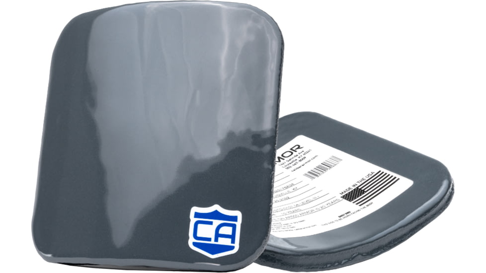 Caliber Armor AV2 RF2 Side PolyShield Spall Armor Plate, 6x6 inch, Pair Side Plates, Multi-Curved, 19-AV2-66-SPC-SET