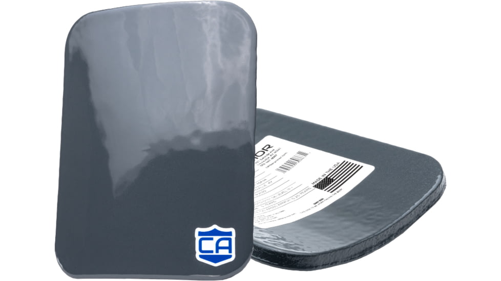 Caliber Armor AV2 RF2 Side PolyShield Spall Armor Plate, 6x8 inch, Pair Side Plates, Multi-Curved, 19-AV2-68-SPC-SET
