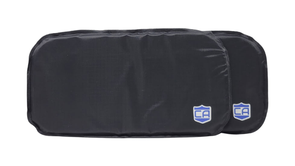 Caliber Armor CaliberX Level IIIA DuPont Kevlar Soft Armor Side Plate - Pack of 2, 5.75x14 inch, Black, Non-Curved, SAPI, 19-CALX-5.75X14-SP