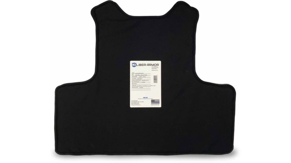 Caliber Armor CaliberX IIIA Body Armor Panels for EXO Carrier, Black, Small/Medium, 19-CALX-EXO-SM