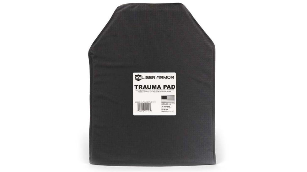 Caliber Armor Extreme Impact Trauma Pad, Black, 8 X 10, 19-TRAUMAPAD-0810