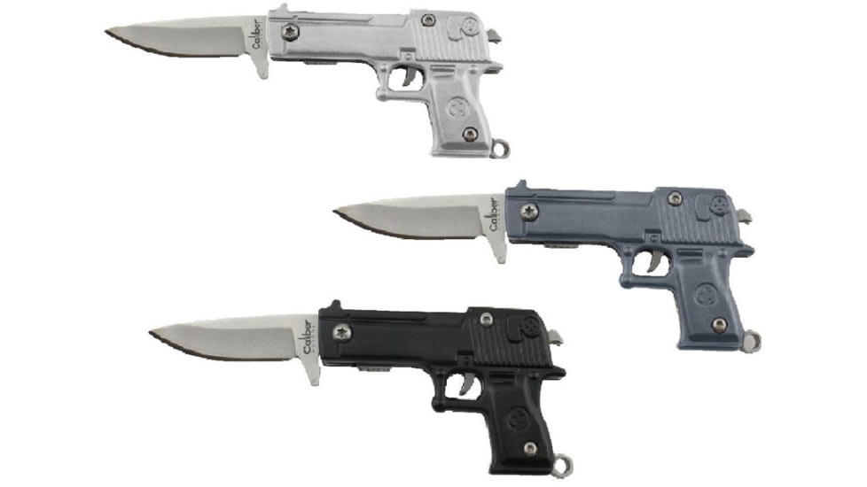 Caliber Gourmet Gun Knife Key Chains Display - CBG-DB-02