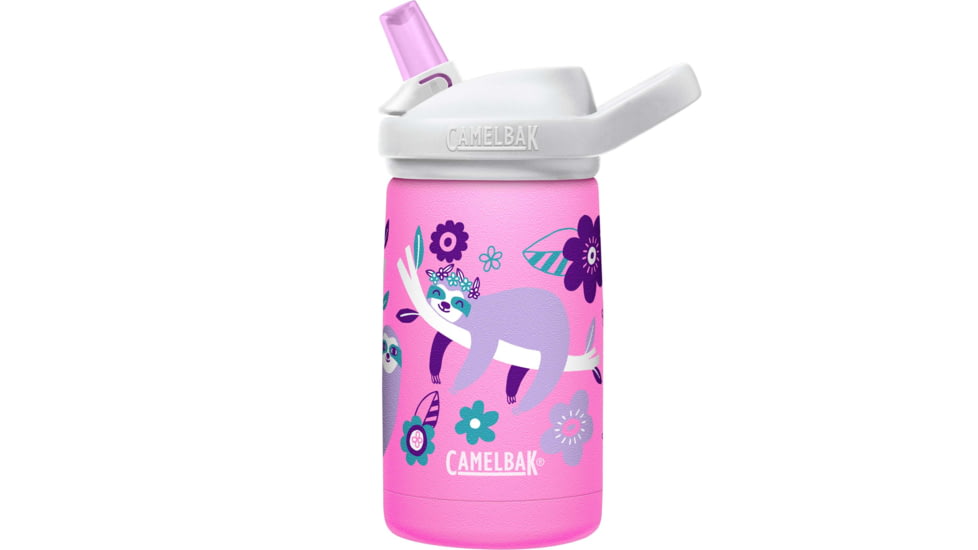 CamelBak Eddy+ Kids SST Vacuum Insulated Water Bottle, 12oz, Flowerchild Sloth, 2665601035