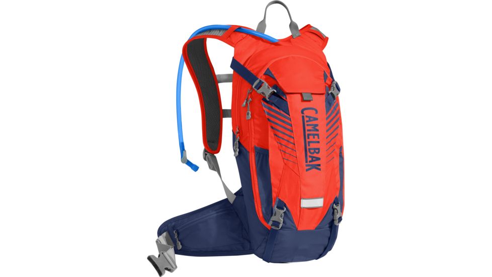 CamelBak K.U.D.U. 8 Mountain Biking Back Protection Pack, Cherry Tomato/Pitch Blue, 8 L, 1123603000