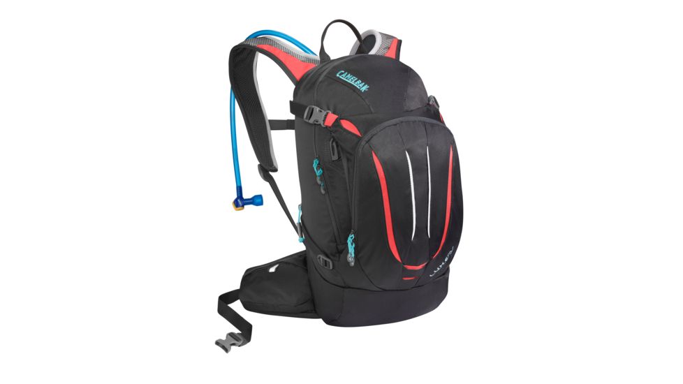 CamelBak L.U.X.E. NV Hydration Pack-Charcoal/Fiery Coral