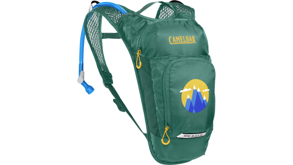CamelBak Mini Mule Hydration Pack, Green/Mountains, One Size, 2814301000