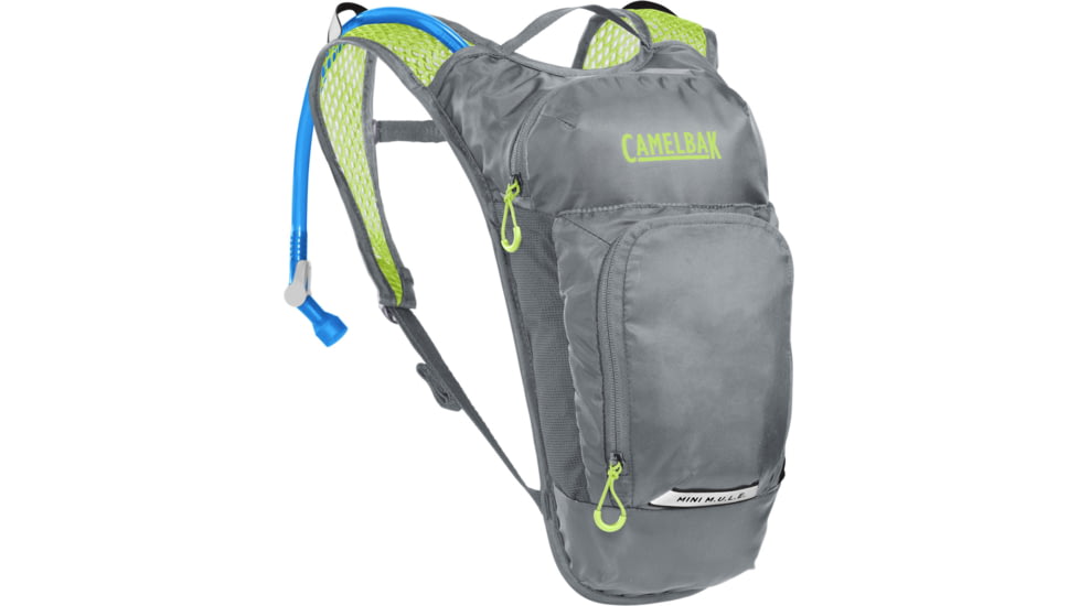 CamelBak Mini Mule Hydration Pack, Gunmetal/Green, One Size, 2814001000
