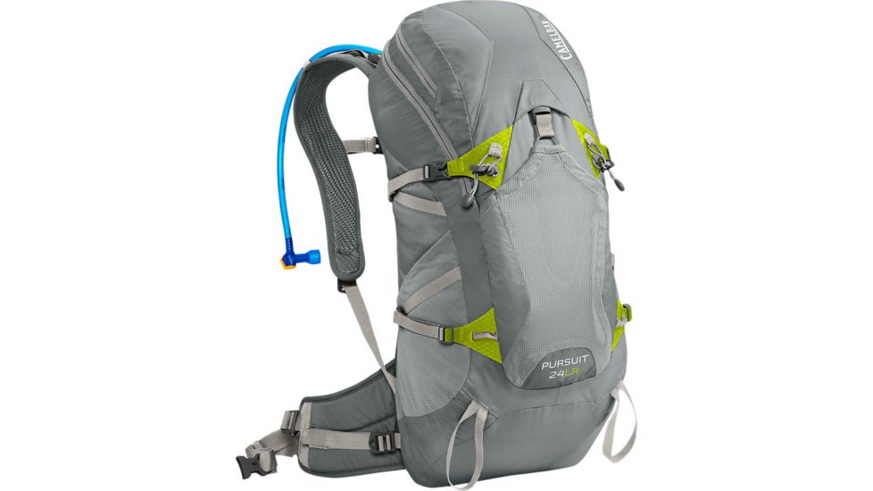 CamelBak Pursuit 24L Backpack w/3L Resevoir, Gunmetal/Lime Punch, 62197