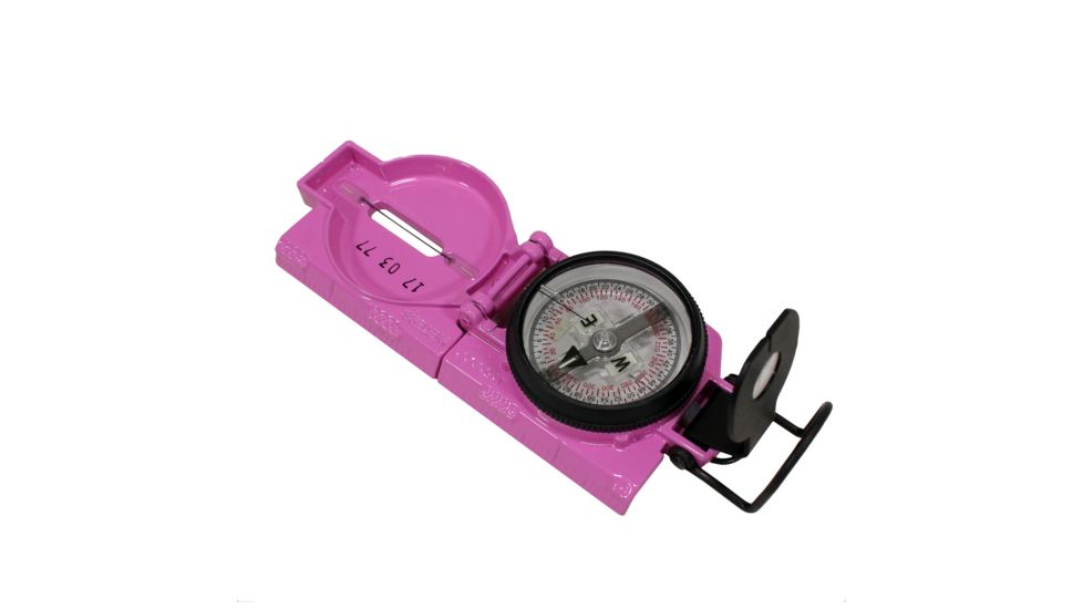 Cammenga Compass,Lensatic,Phosphorescent, BC, Pink 27PKCS