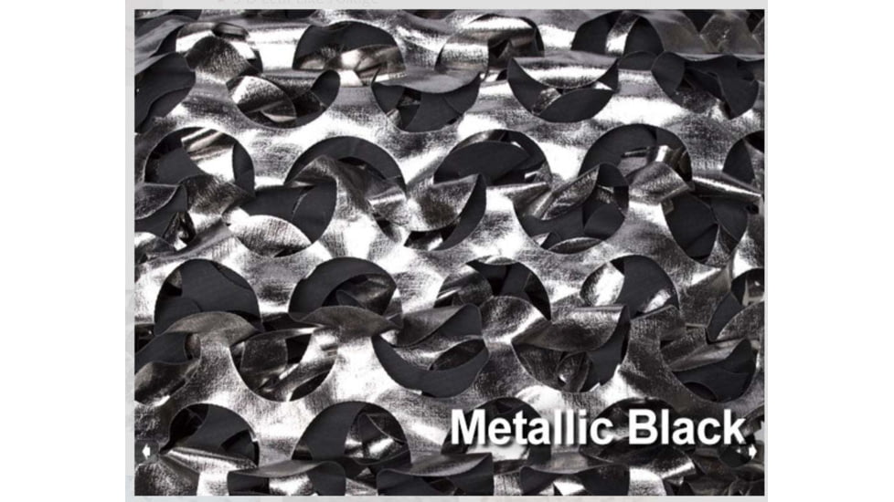 Camo Unlimited Ultra-lite Bulk Netting, Black/Metallic Silver, CCBBM
