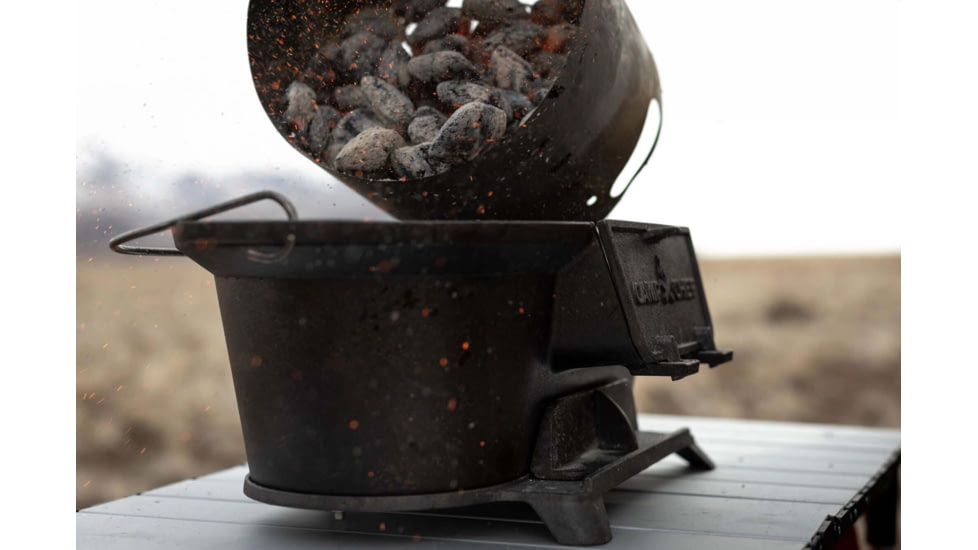 Camp Chef Cast Iron Charcoal Grill, Black, CIGR19