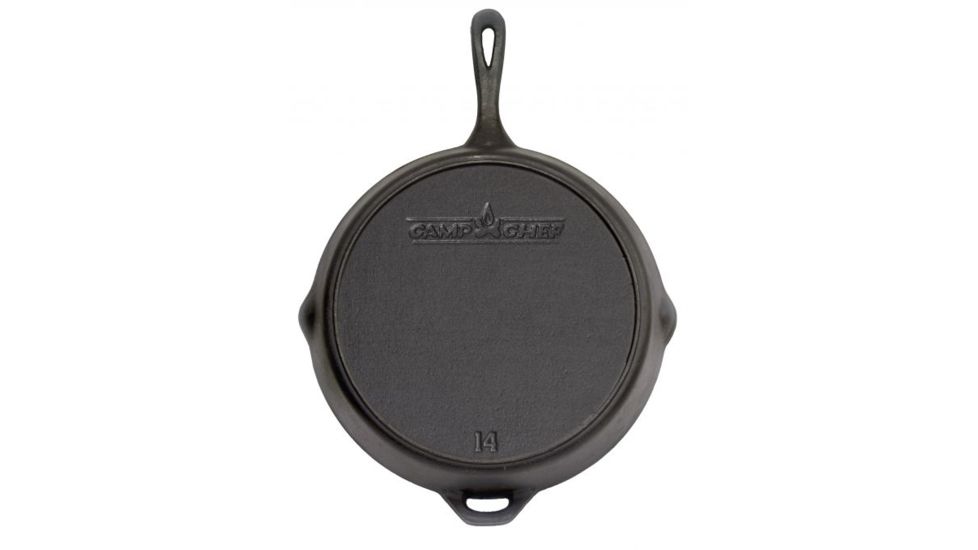 Camp Chef Cast Iron Skillet 14 in, Black, SK14