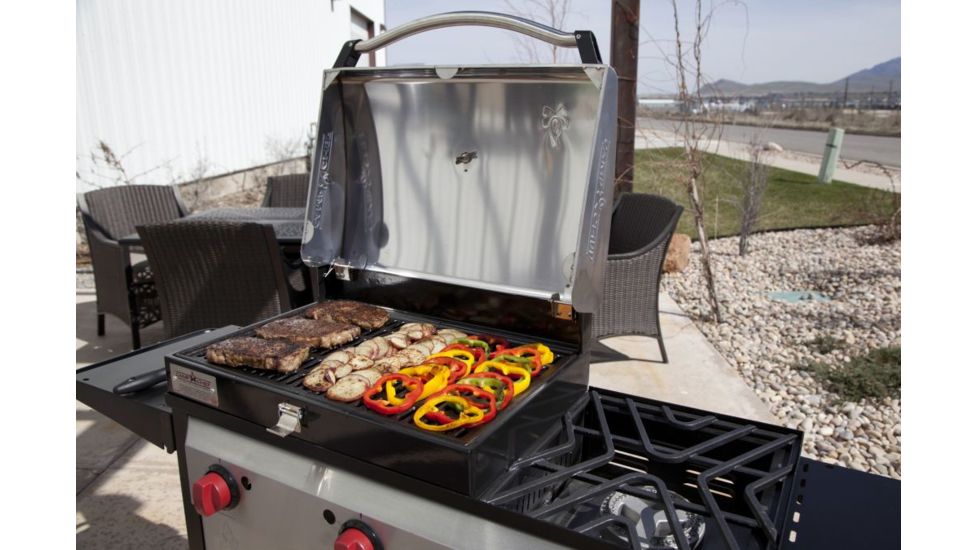 Camp Chef Deluxe Stainless Bbq Grill Box Accessory, Black BB90LS