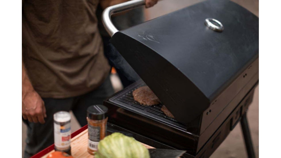 Camp Chef Deluxe Stainless BBQ Grill Box Accessory, Black, BB90LS