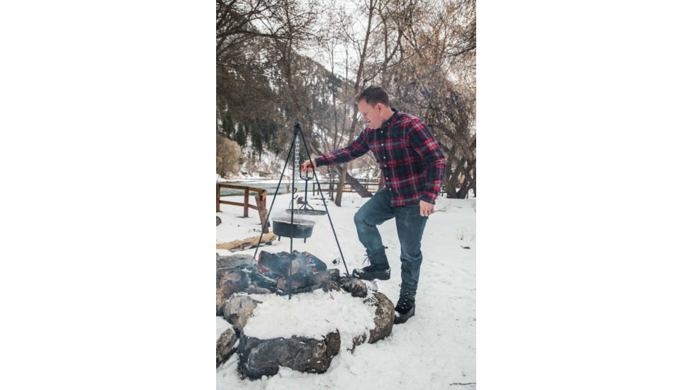 Camp Chef Dutch Oven Tripod - 50in, Black/Silver, TRIPOD50