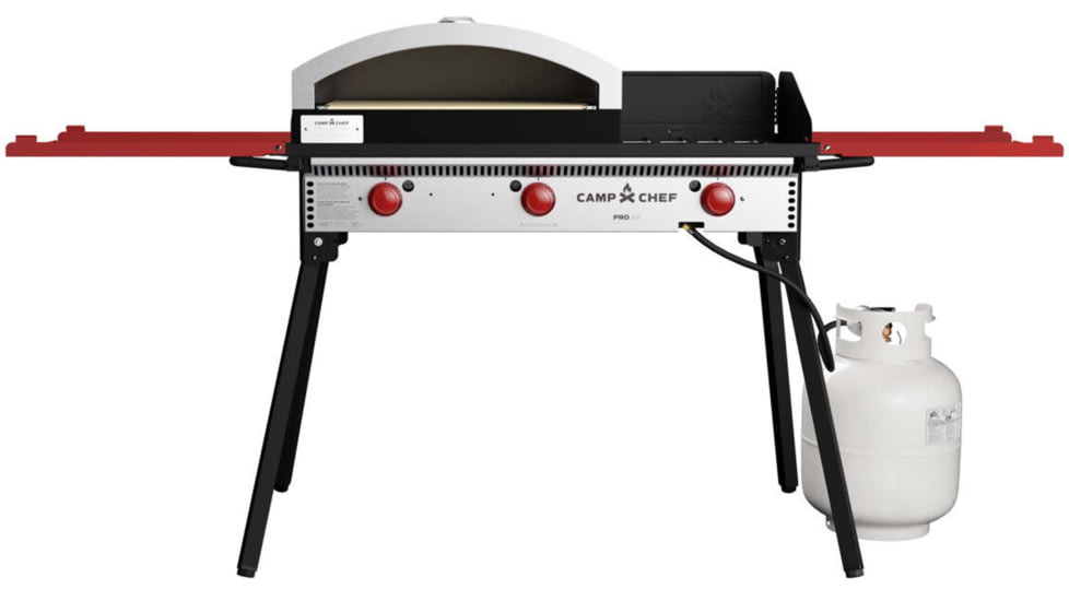 Camp Chef Italia Artisan Outdoor Pizza Oven w/ Door, White/Black, PZ90D