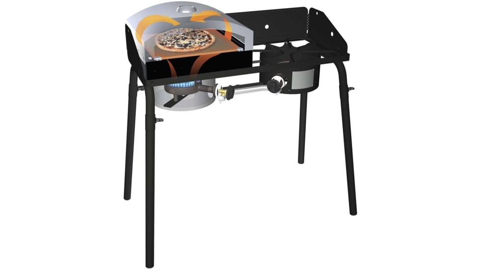 Camp Chef Italia Artisan Outdoor Pizza Oven W/ Door, White/Black, PZ90D
