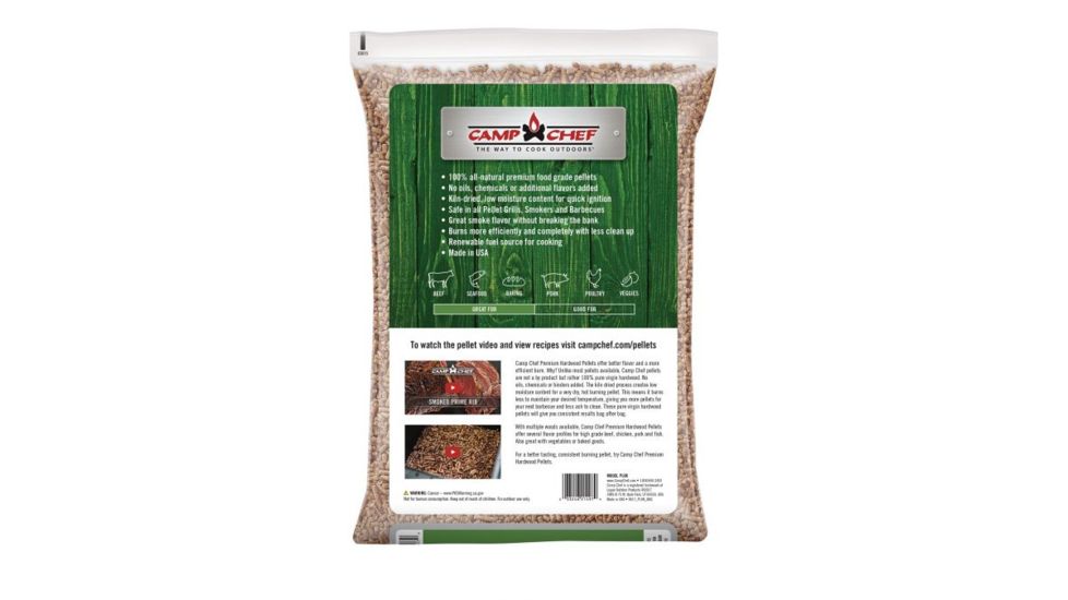 Camp Chef Mild Oak Premium - Hardwood Pellets, PLOK