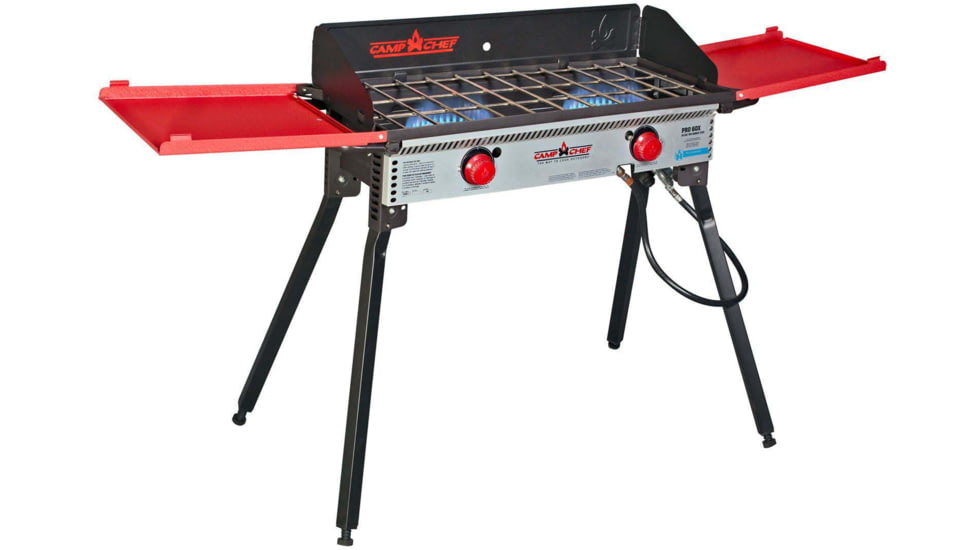 Camp Chef Pro 60X - 2 Burner Stove, Black and Red, PRO60X