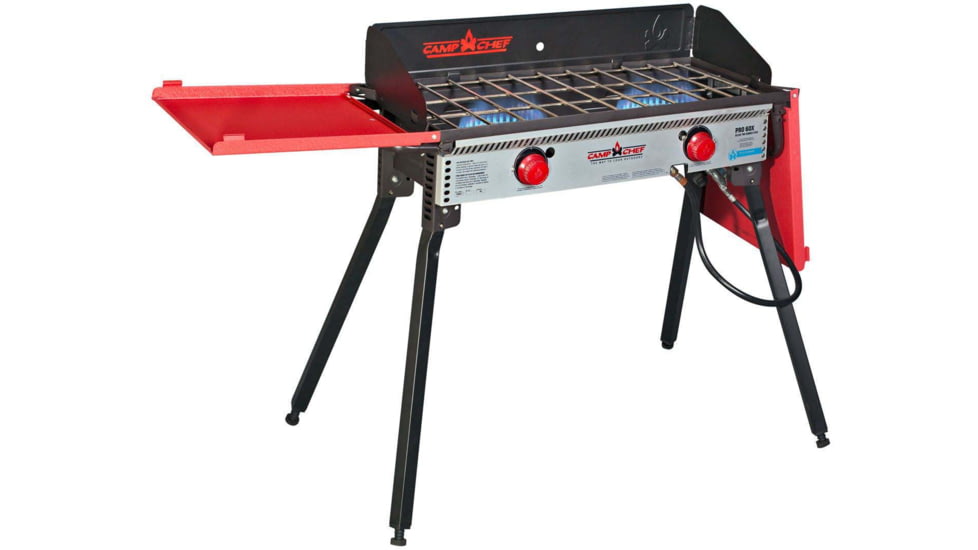 Camp Chef Pro 60X - 2 Burner Stove, Black and Red, PRO60X