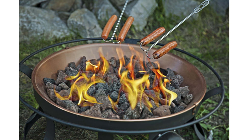 Camp Chef Safety Roasting Stick, 4 Piece, 4-Pack, Wood, Silver/Tan, SRS4E