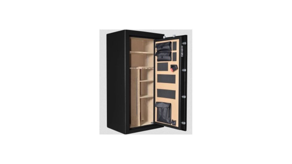 Cannon Safe Safe 24 Gun, Hammertone Black/Chrome, 24 gun CA23-H1FDC-15