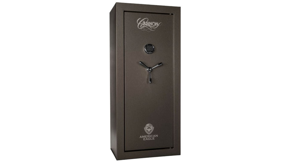 Cannon Safe American Eagle Series Deluxe Safe, HT Charcoal Gray, 24 Gun AE602618-60-H12TEC-16