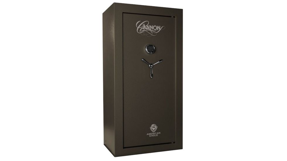 Cannon Safe American Eagle Series Deluxe Safe, HT Charcoal Gray, 28 Gun AE603020-60-H12FEC-16