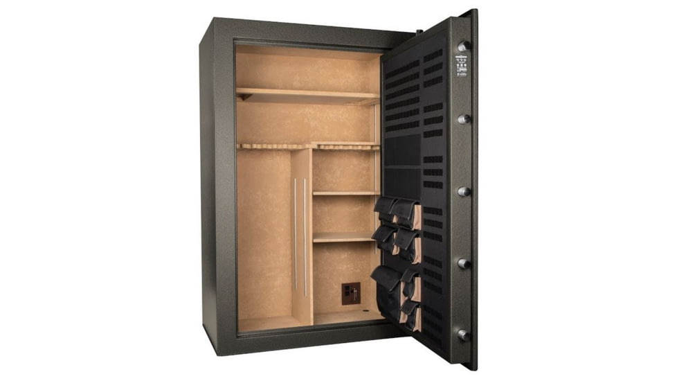 Cannon Safe American Eagle Series Deluxe Safe, HT Charcoal Gray, 48 Gun AE604024-60-H12FEC-16